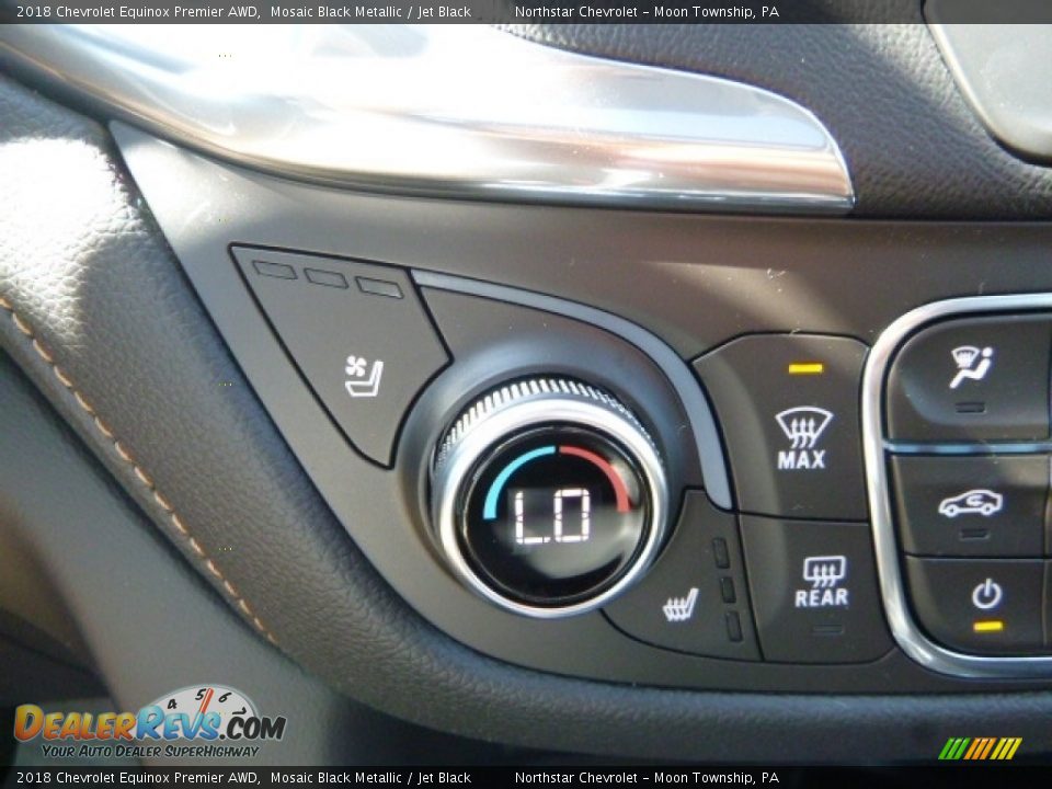 2018 Chevrolet Equinox Premier AWD Mosaic Black Metallic / Jet Black Photo #19