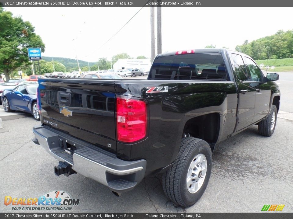2017 Chevrolet Silverado 2500HD LT Double Cab 4x4 Black / Jet Black Photo #5