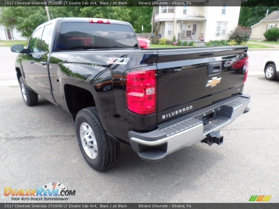 2017 Chevrolet Silverado 2500HD LT Double Cab 4x4 Black / Jet Black Photo #7