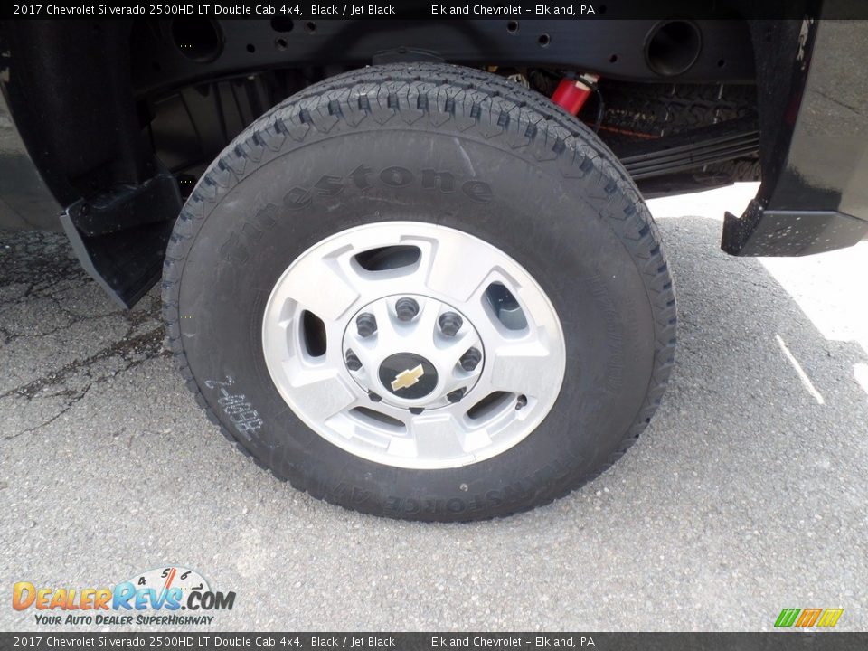 2017 Chevrolet Silverado 2500HD LT Double Cab 4x4 Black / Jet Black Photo #9