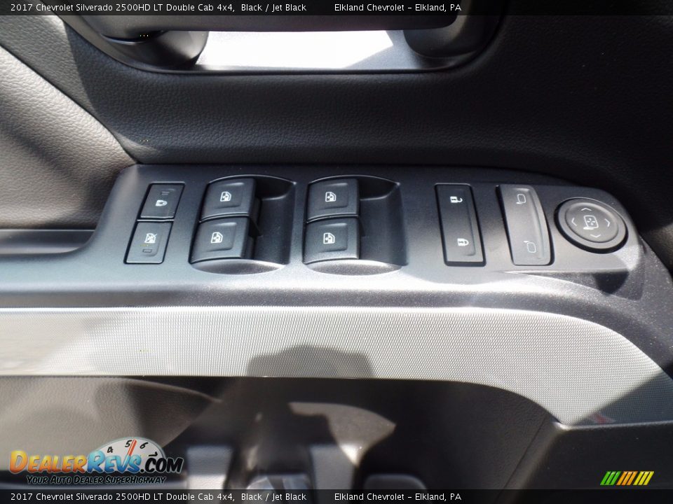 2017 Chevrolet Silverado 2500HD LT Double Cab 4x4 Black / Jet Black Photo #14