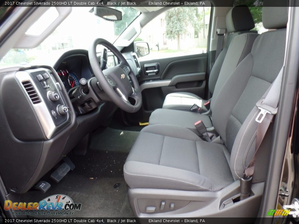 2017 Chevrolet Silverado 2500HD LT Double Cab 4x4 Black / Jet Black Photo #16