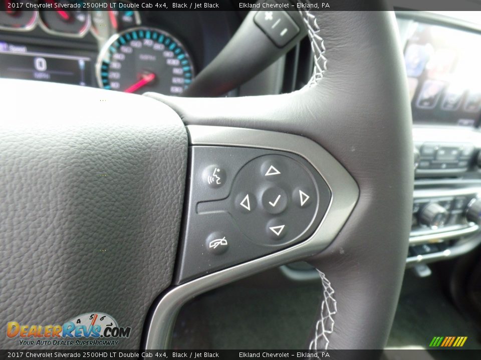 2017 Chevrolet Silverado 2500HD LT Double Cab 4x4 Black / Jet Black Photo #20