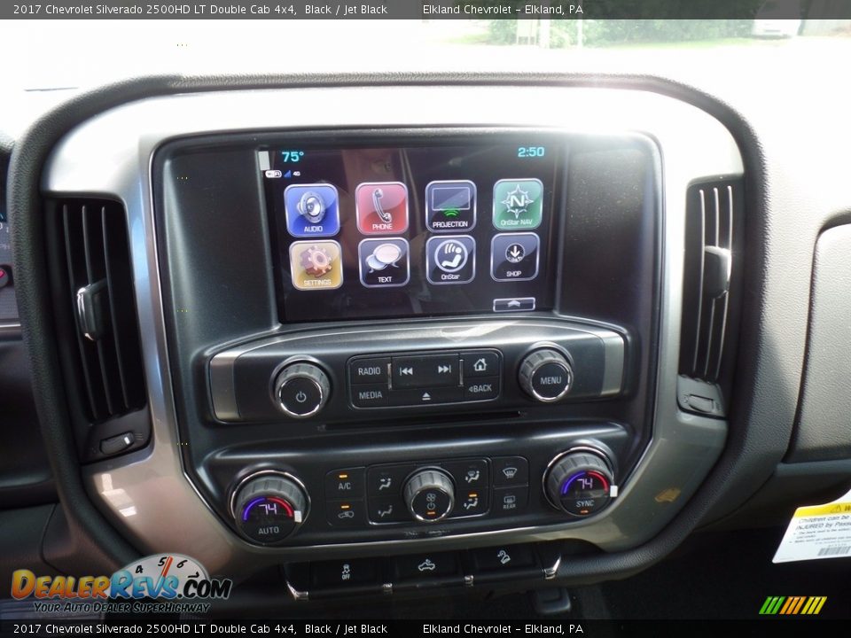 2017 Chevrolet Silverado 2500HD LT Double Cab 4x4 Black / Jet Black Photo #26