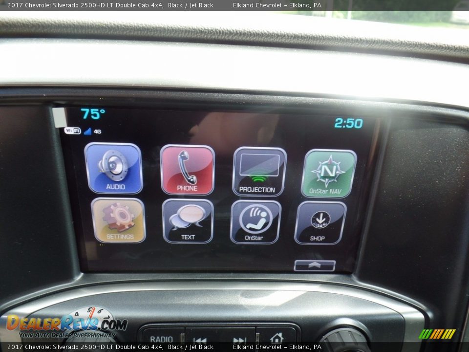 2017 Chevrolet Silverado 2500HD LT Double Cab 4x4 Black / Jet Black Photo #27