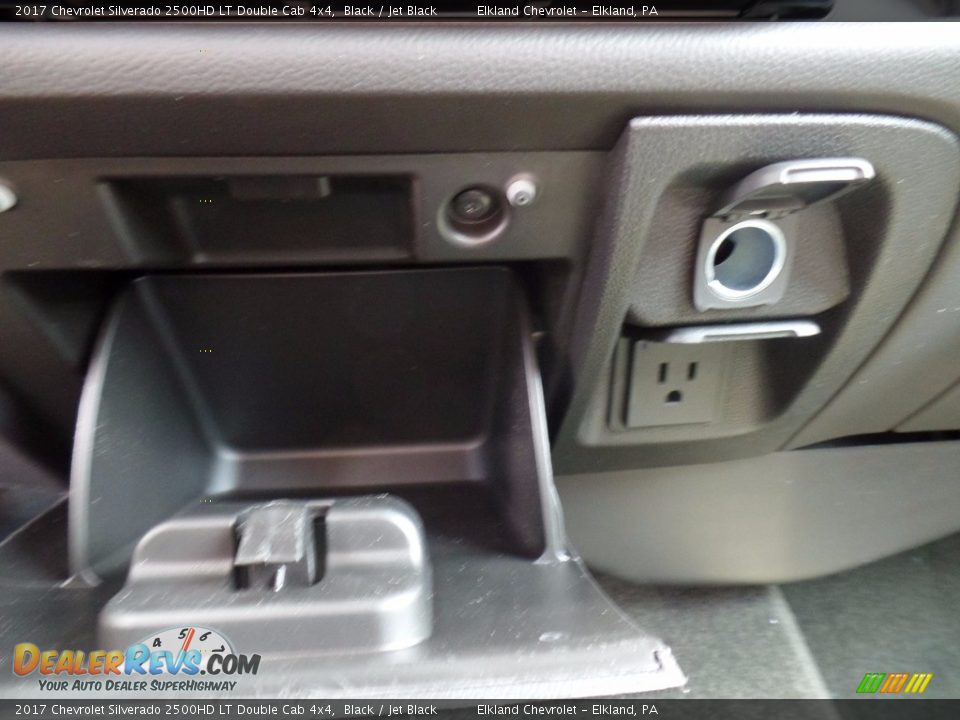 2017 Chevrolet Silverado 2500HD LT Double Cab 4x4 Black / Jet Black Photo #34