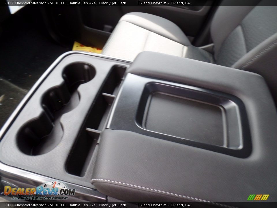 2017 Chevrolet Silverado 2500HD LT Double Cab 4x4 Black / Jet Black Photo #35