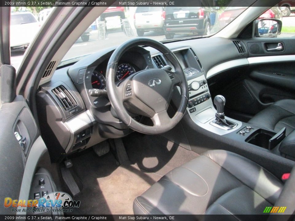 2009 Infiniti G 37 x Sedan Platinum Graphite / Graphite Photo #11