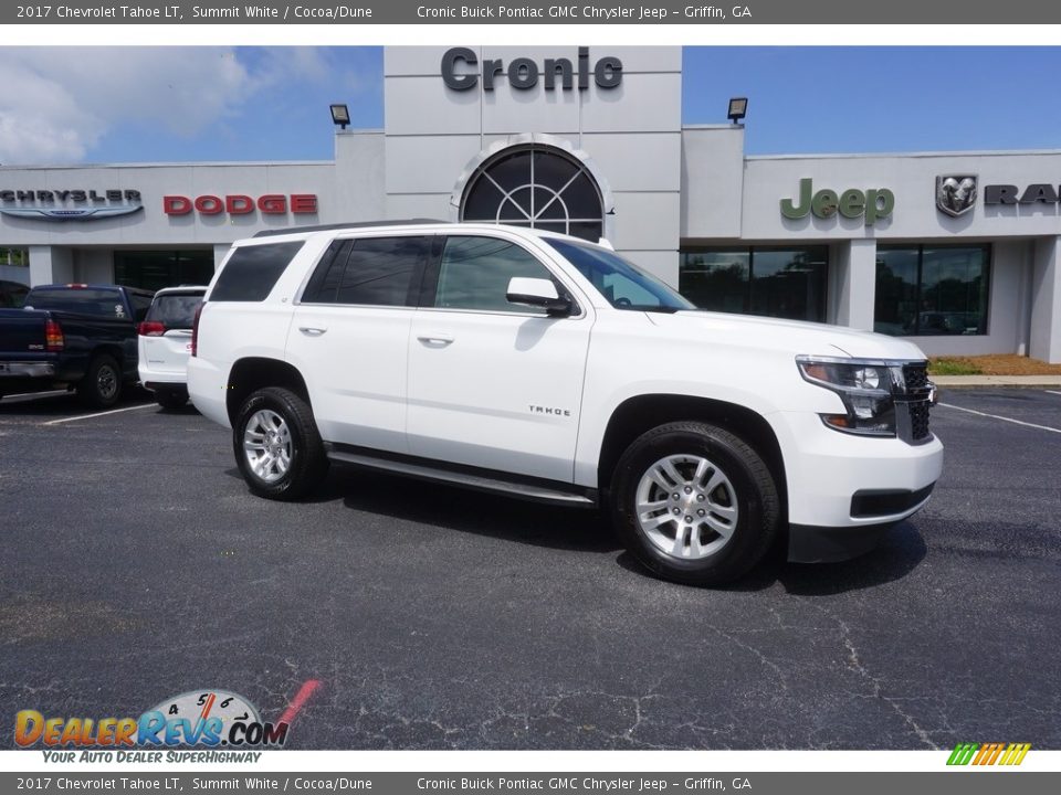 2017 Chevrolet Tahoe LT Summit White / Cocoa/Dune Photo #1