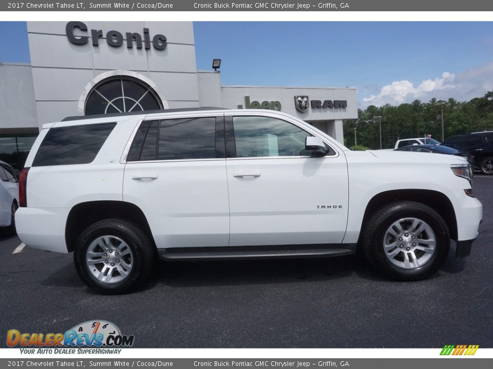 2017 Chevrolet Tahoe LT Summit White / Cocoa/Dune Photo #8