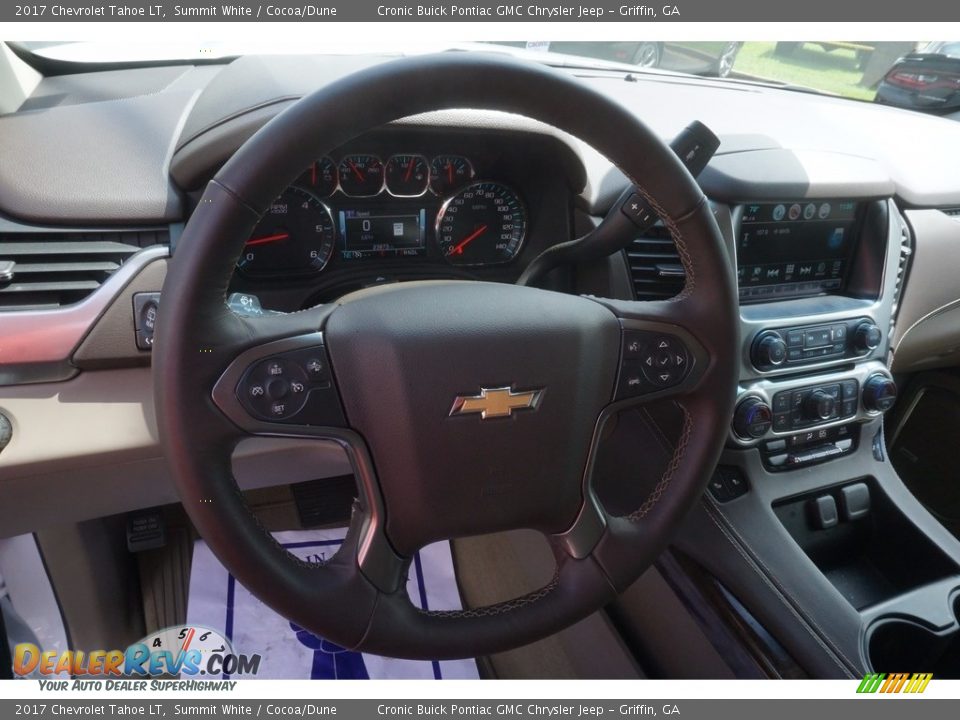 2017 Chevrolet Tahoe LT Summit White / Cocoa/Dune Photo #10