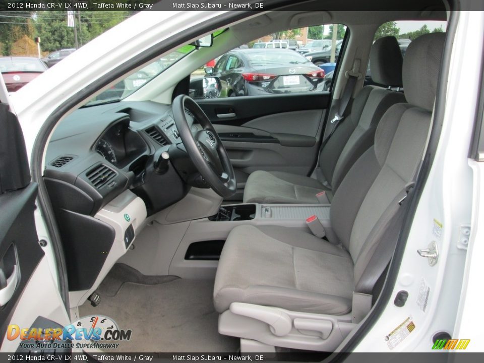 2012 Honda CR-V LX 4WD Taffeta White / Gray Photo #13