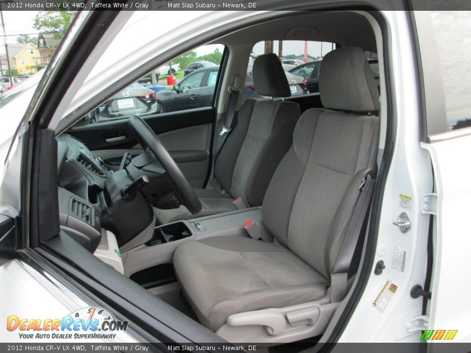 2012 Honda CR-V LX 4WD Taffeta White / Gray Photo #16