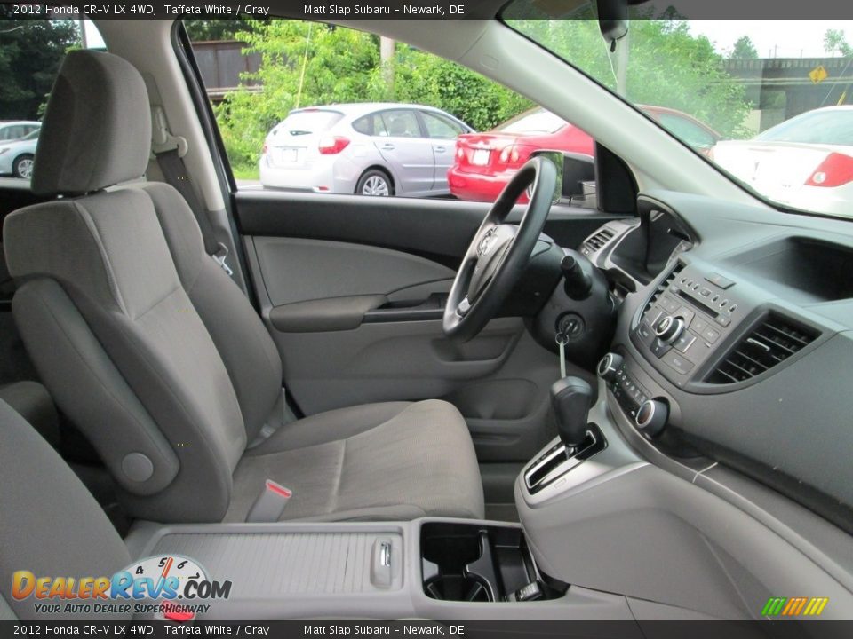 2012 Honda CR-V LX 4WD Taffeta White / Gray Photo #17