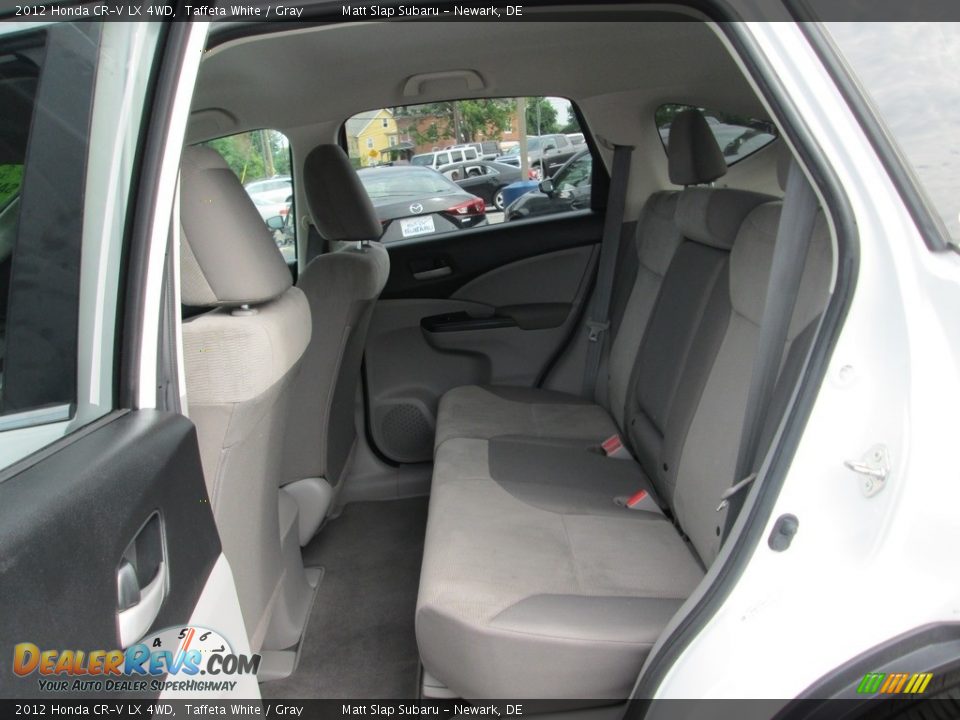 2012 Honda CR-V LX 4WD Taffeta White / Gray Photo #21
