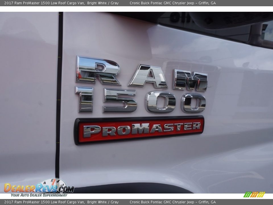 2017 Ram ProMaster 1500 Low Roof Cargo Van Bright White / Gray Photo #13