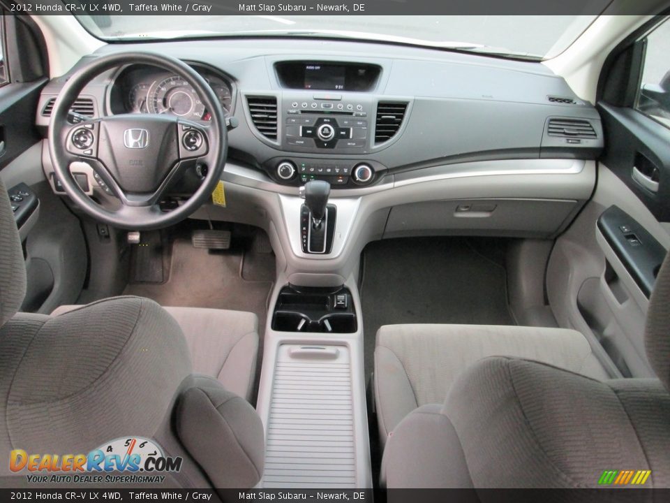 2012 Honda CR-V LX 4WD Taffeta White / Gray Photo #24