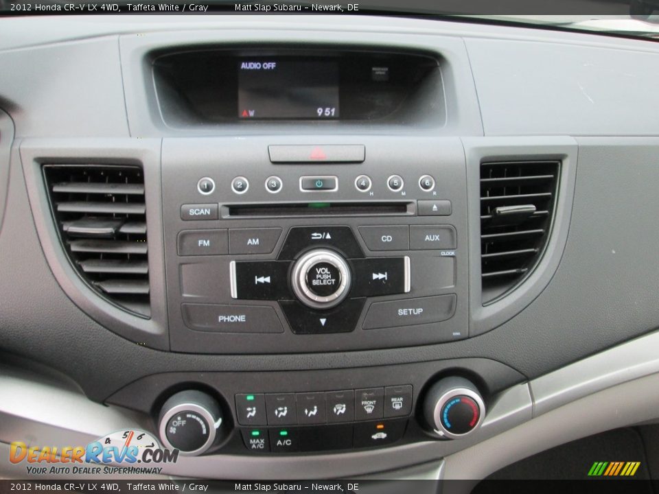 2012 Honda CR-V LX 4WD Taffeta White / Gray Photo #25