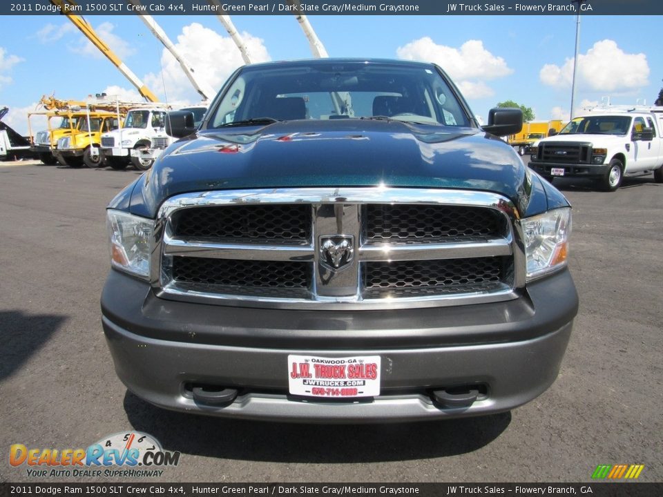 2011 Dodge Ram 1500 SLT Crew Cab 4x4 Hunter Green Pearl / Dark Slate Gray/Medium Graystone Photo #32