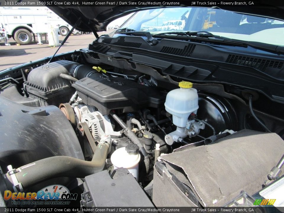 2011 Dodge Ram 1500 SLT Crew Cab 4x4 Hunter Green Pearl / Dark Slate Gray/Medium Graystone Photo #34