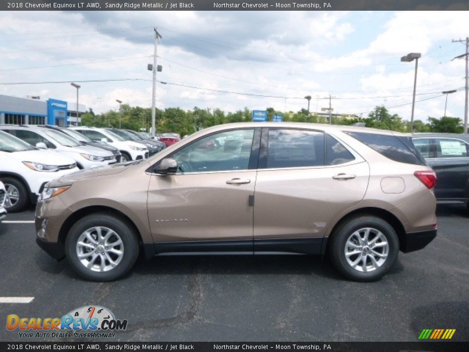 2018 Chevrolet Equinox LT AWD Sandy Ridge Metallic / Jet Black Photo #2