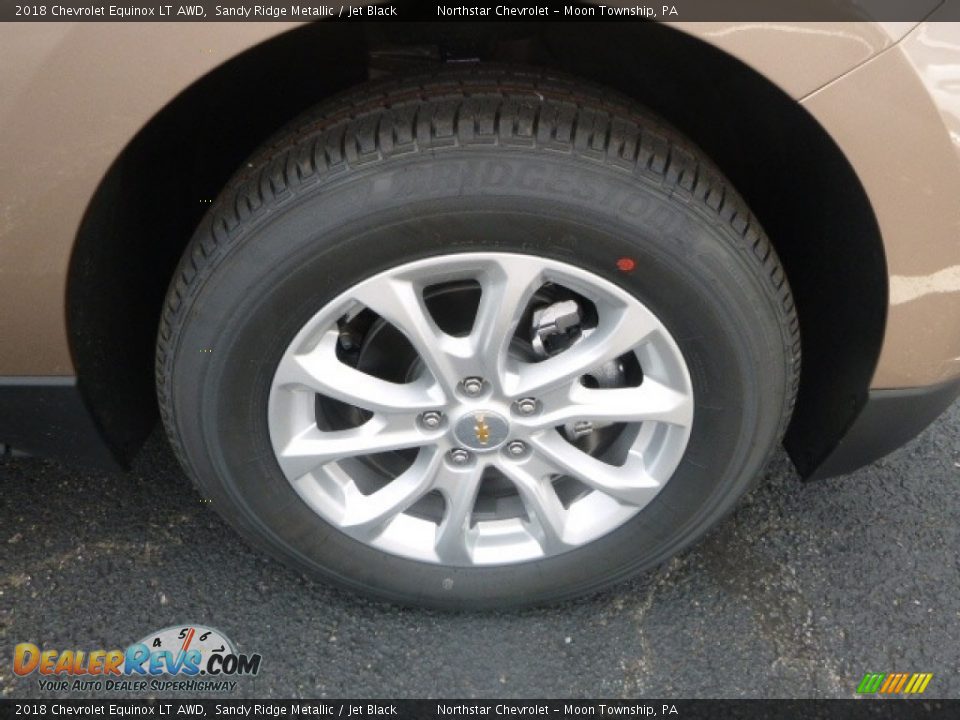 2018 Chevrolet Equinox LT AWD Sandy Ridge Metallic / Jet Black Photo #9