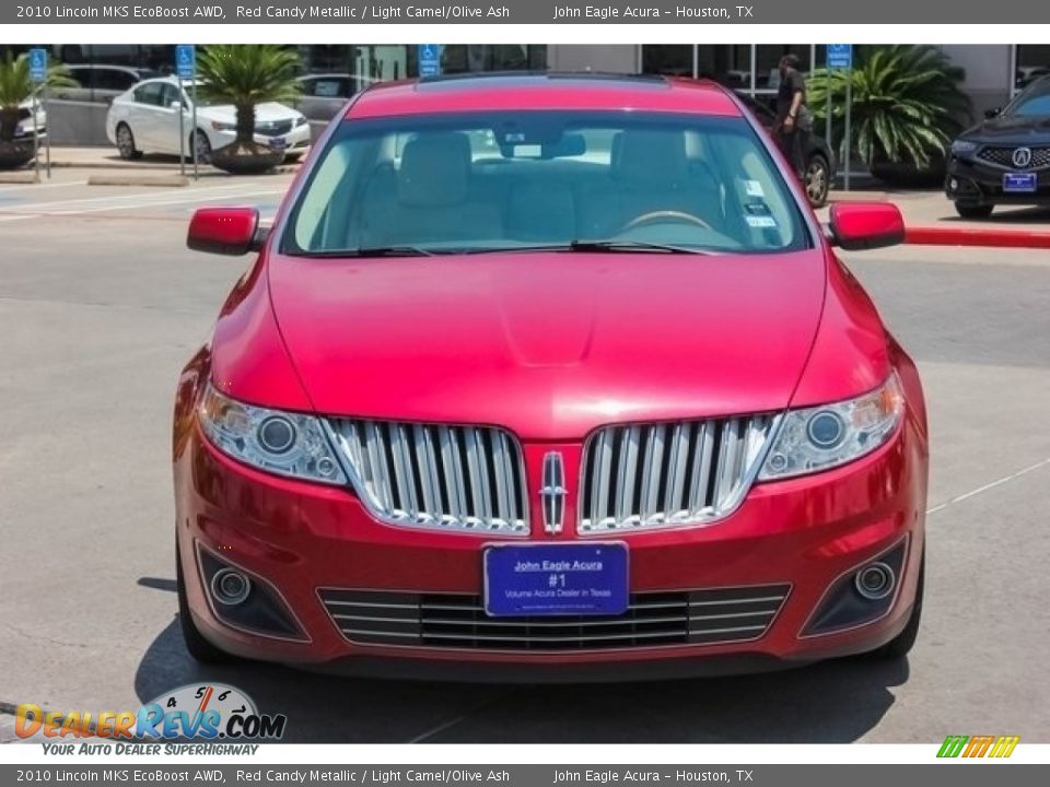 2010 Lincoln MKS EcoBoost AWD Red Candy Metallic / Light Camel/Olive Ash Photo #2
