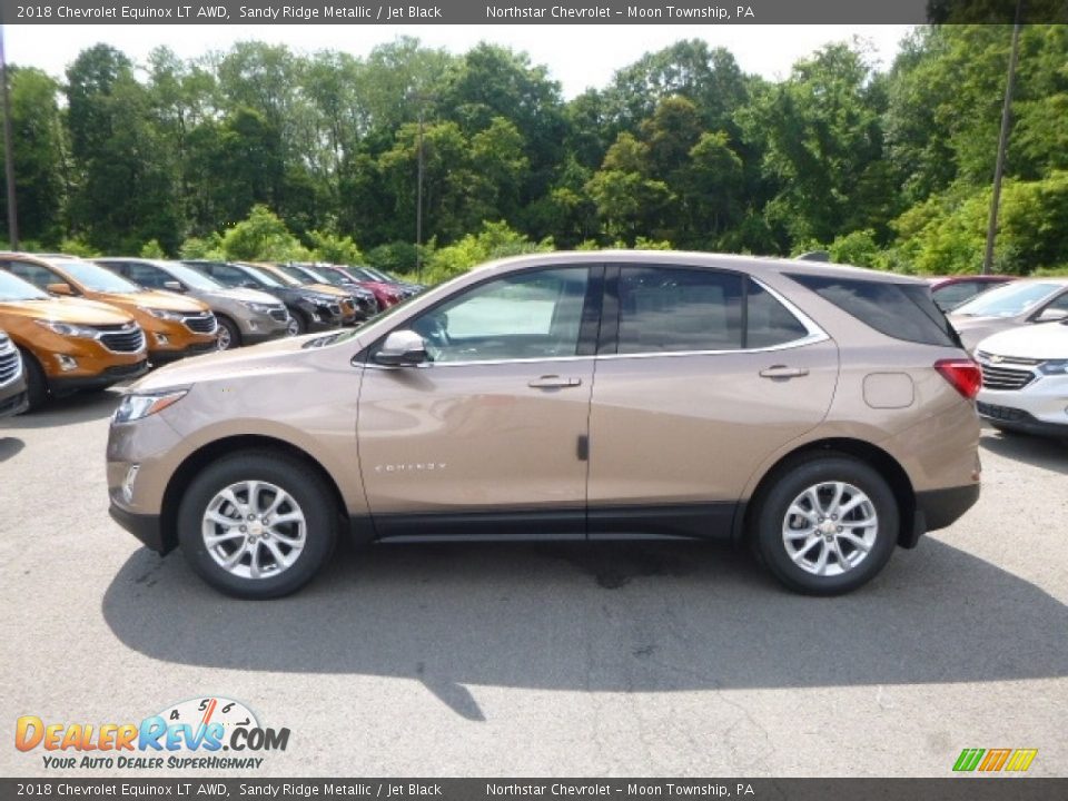 2018 Chevrolet Equinox LT AWD Sandy Ridge Metallic / Jet Black Photo #2