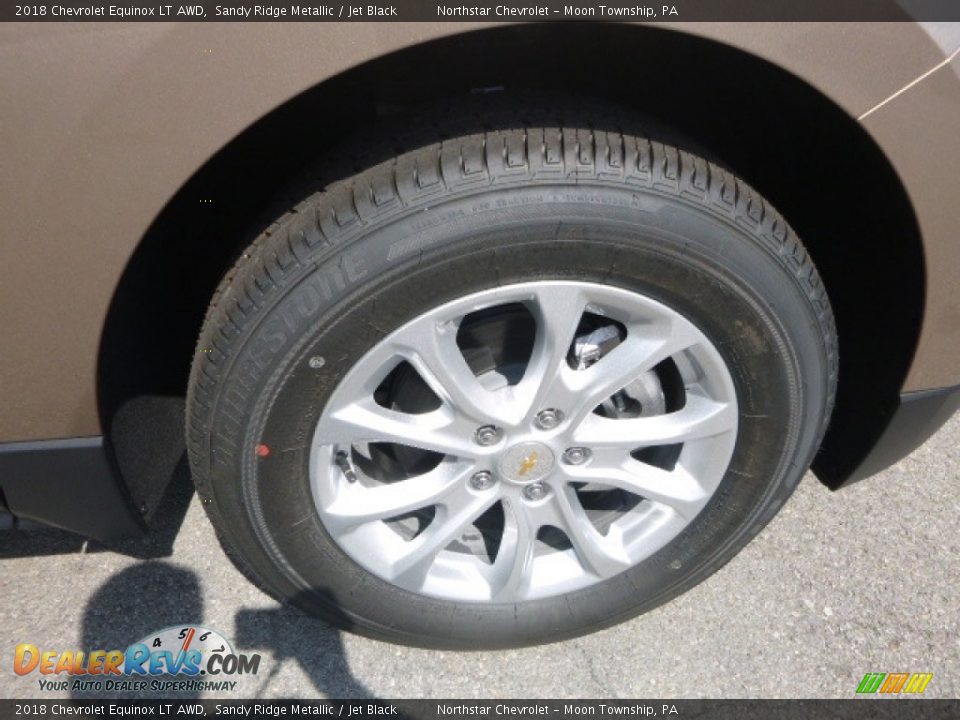 2018 Chevrolet Equinox LT AWD Sandy Ridge Metallic / Jet Black Photo #9