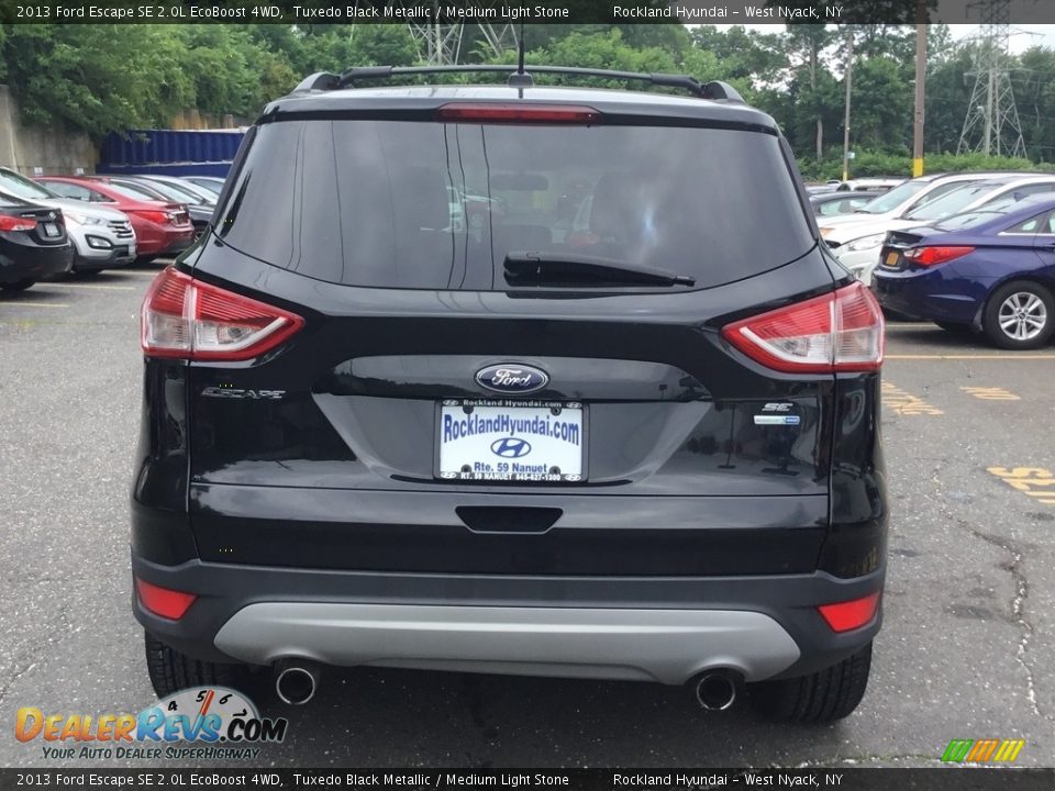 2013 Ford Escape SE 2.0L EcoBoost 4WD Tuxedo Black Metallic / Medium Light Stone Photo #5