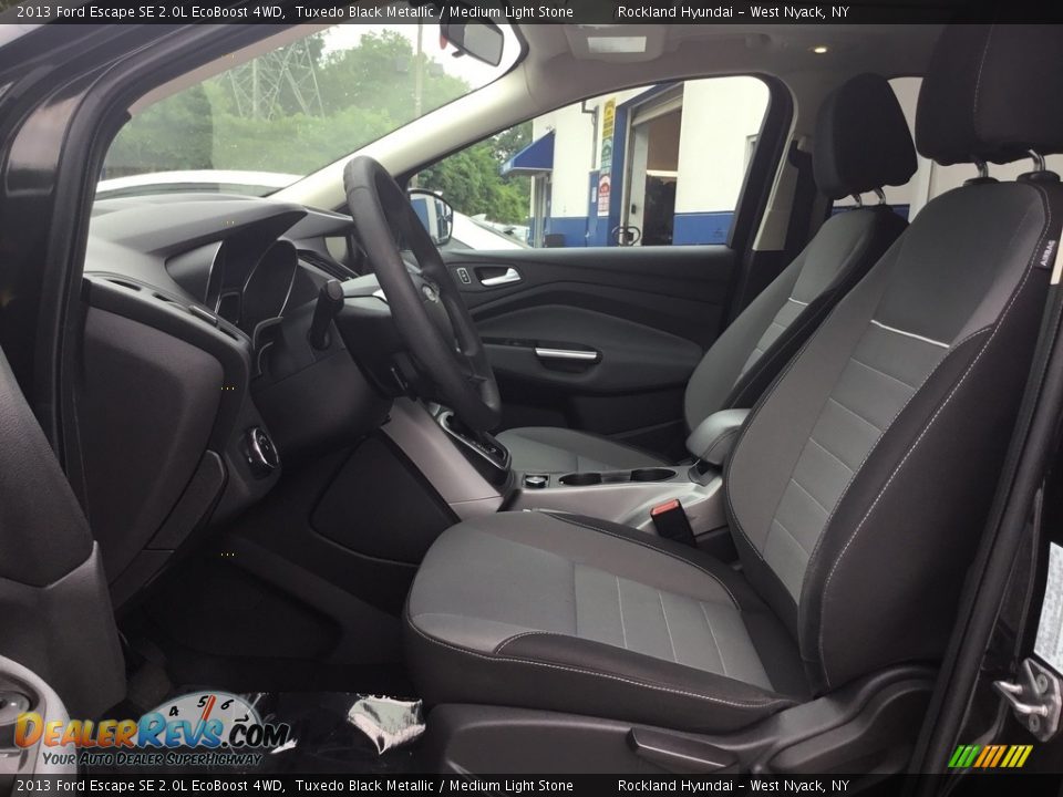 2013 Ford Escape SE 2.0L EcoBoost 4WD Tuxedo Black Metallic / Medium Light Stone Photo #9