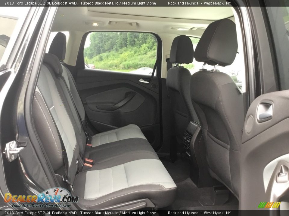 2013 Ford Escape SE 2.0L EcoBoost 4WD Tuxedo Black Metallic / Medium Light Stone Photo #21