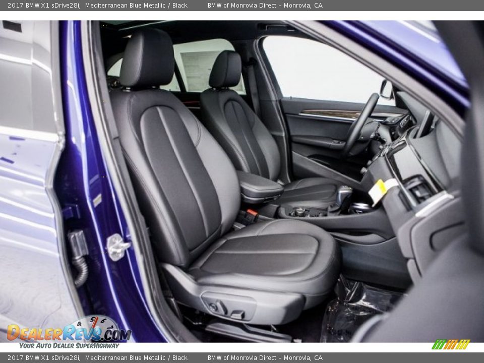 2017 BMW X1 sDrive28i Mediterranean Blue Metallic / Black Photo #2