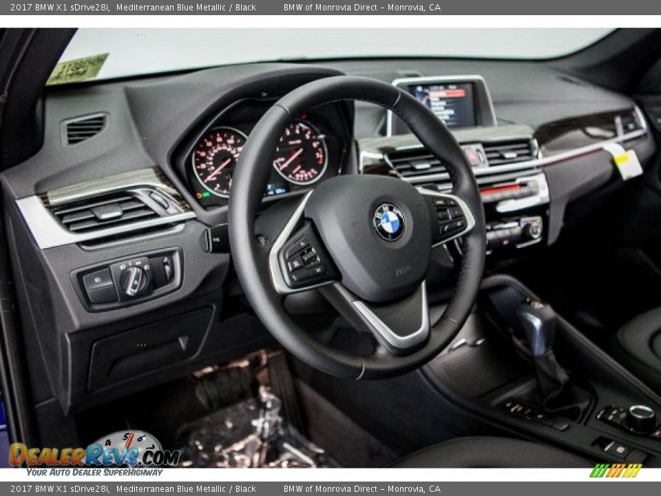 2017 BMW X1 sDrive28i Mediterranean Blue Metallic / Black Photo #5