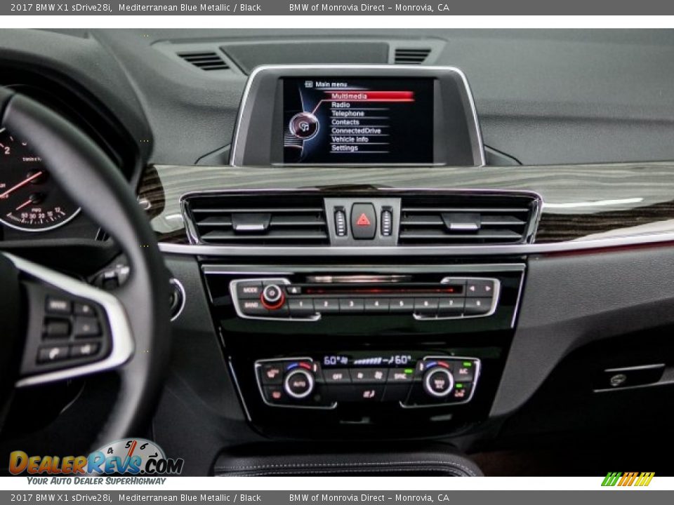 2017 BMW X1 sDrive28i Mediterranean Blue Metallic / Black Photo #6