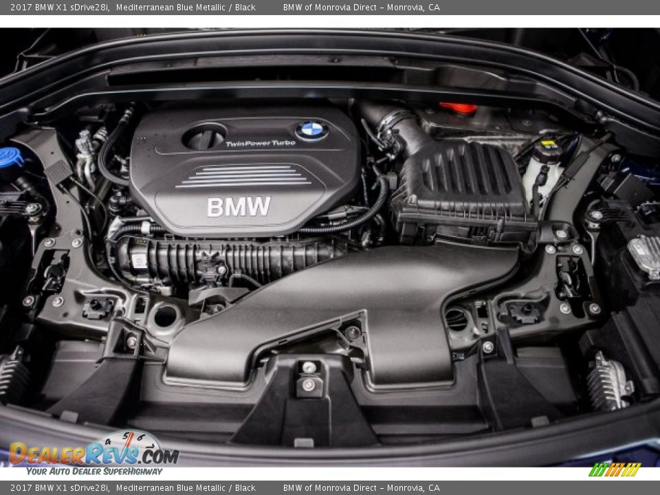 2017 BMW X1 sDrive28i Mediterranean Blue Metallic / Black Photo #8