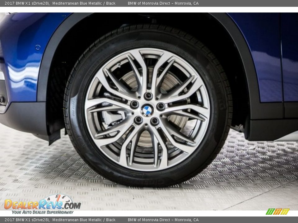2017 BMW X1 sDrive28i Mediterranean Blue Metallic / Black Photo #9