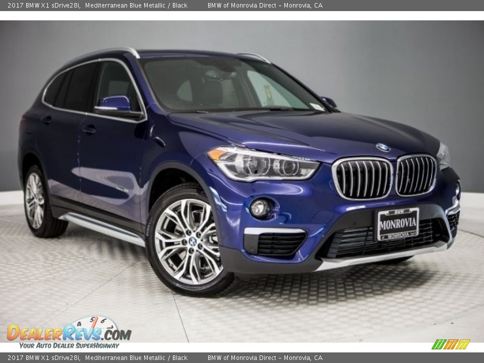 2017 BMW X1 sDrive28i Mediterranean Blue Metallic / Black Photo #12