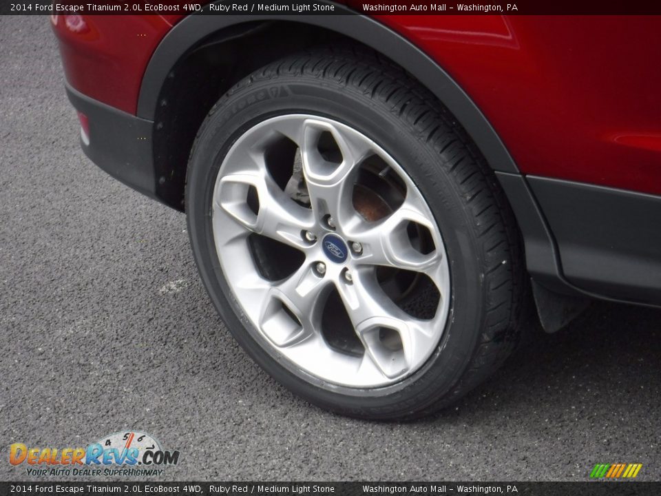 2014 Ford Escape Titanium 2.0L EcoBoost 4WD Ruby Red / Medium Light Stone Photo #3