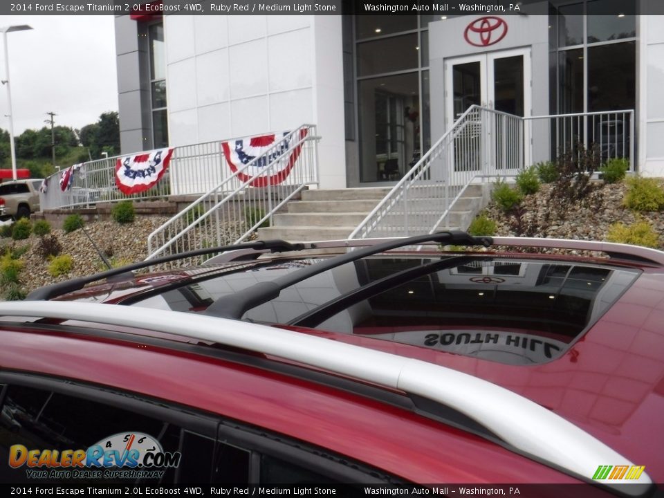 2014 Ford Escape Titanium 2.0L EcoBoost 4WD Ruby Red / Medium Light Stone Photo #4