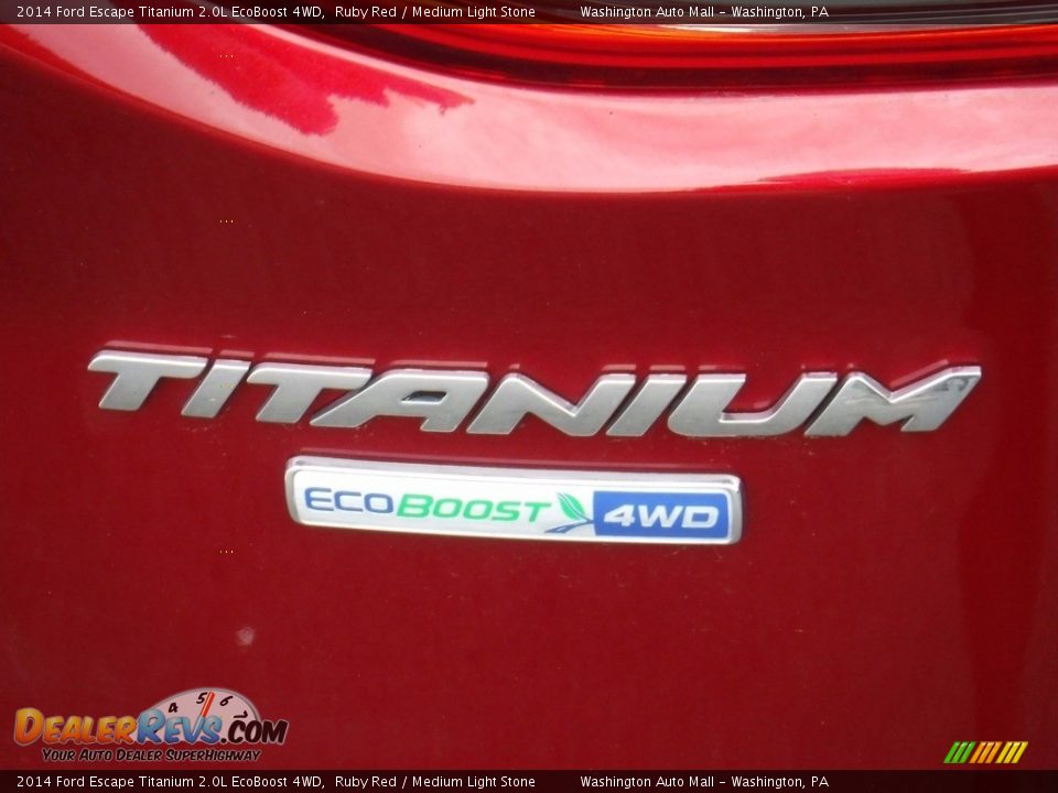 2014 Ford Escape Titanium 2.0L EcoBoost 4WD Ruby Red / Medium Light Stone Photo #11
