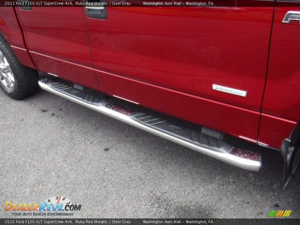 2013 Ford F150 XLT SuperCrew 4x4 Ruby Red Metallic / Steel Gray Photo #4