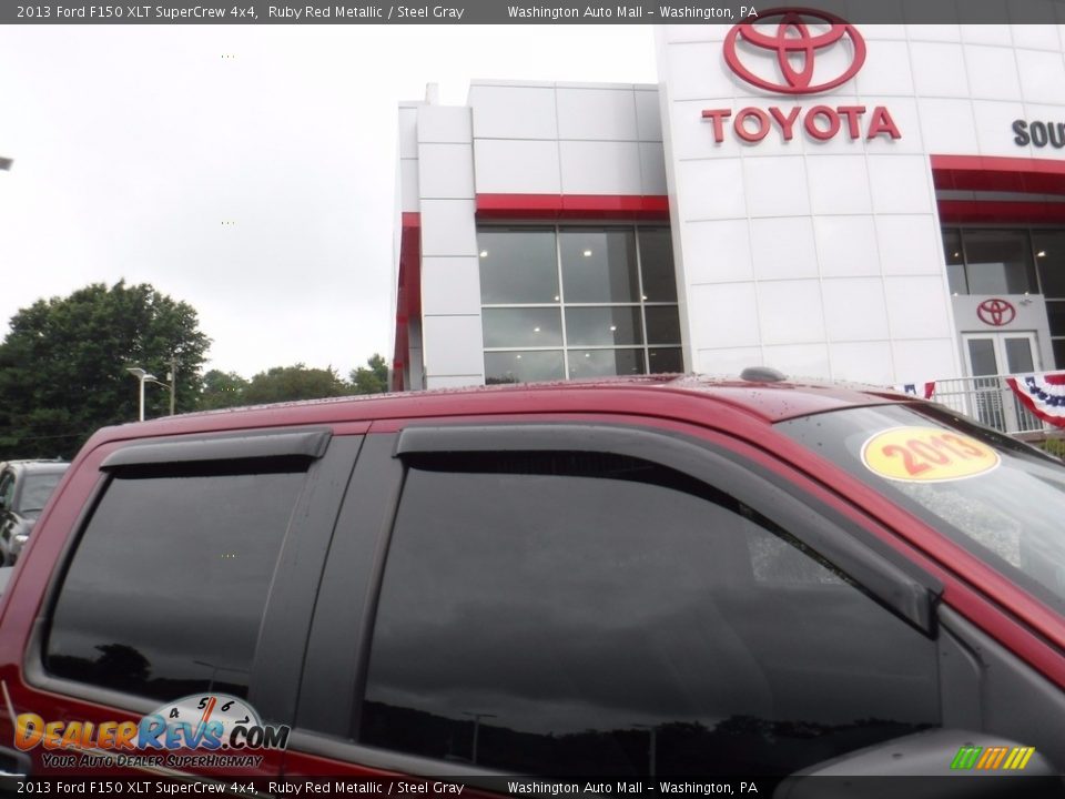 2013 Ford F150 XLT SuperCrew 4x4 Ruby Red Metallic / Steel Gray Photo #7