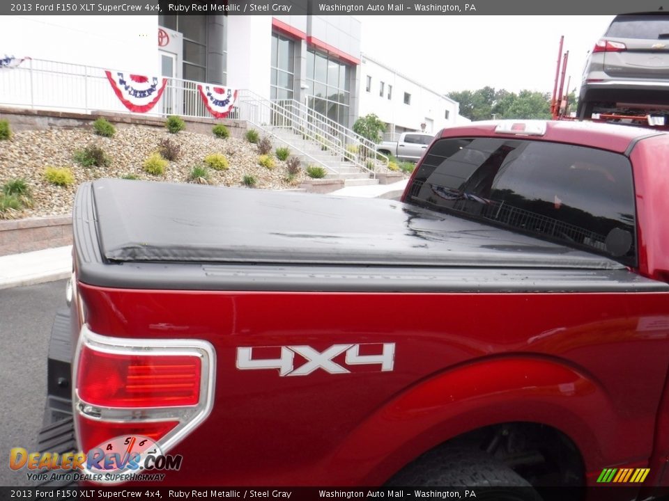 2013 Ford F150 XLT SuperCrew 4x4 Ruby Red Metallic / Steel Gray Photo #8