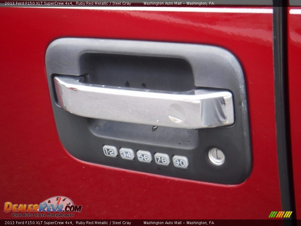 2013 Ford F150 XLT SuperCrew 4x4 Ruby Red Metallic / Steel Gray Photo #12