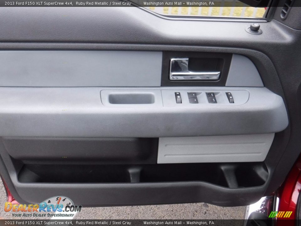 2013 Ford F150 XLT SuperCrew 4x4 Ruby Red Metallic / Steel Gray Photo #21