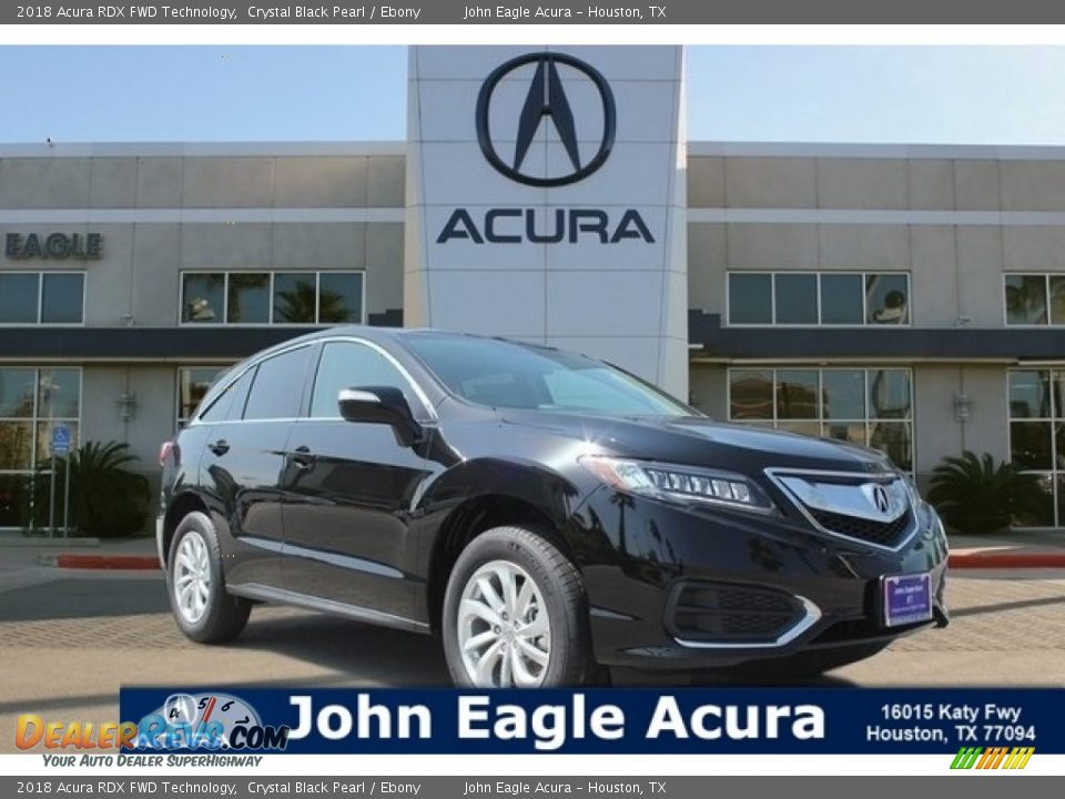 2018 Acura RDX FWD Technology Crystal Black Pearl / Ebony Photo #1