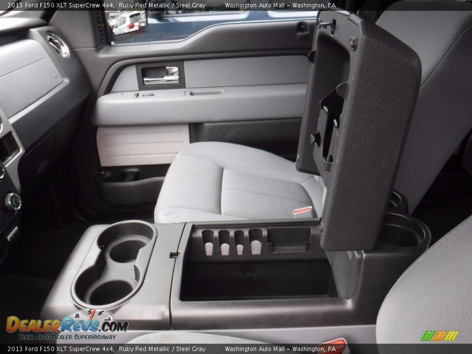 2013 Ford F150 XLT SuperCrew 4x4 Ruby Red Metallic / Steel Gray Photo #22