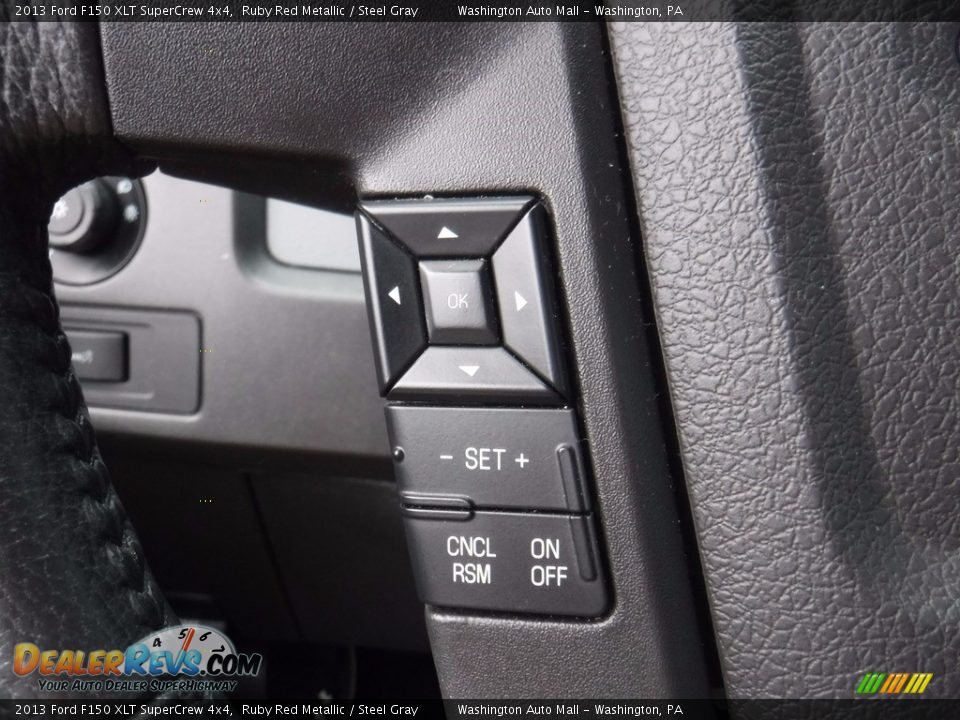 2013 Ford F150 XLT SuperCrew 4x4 Ruby Red Metallic / Steel Gray Photo #29