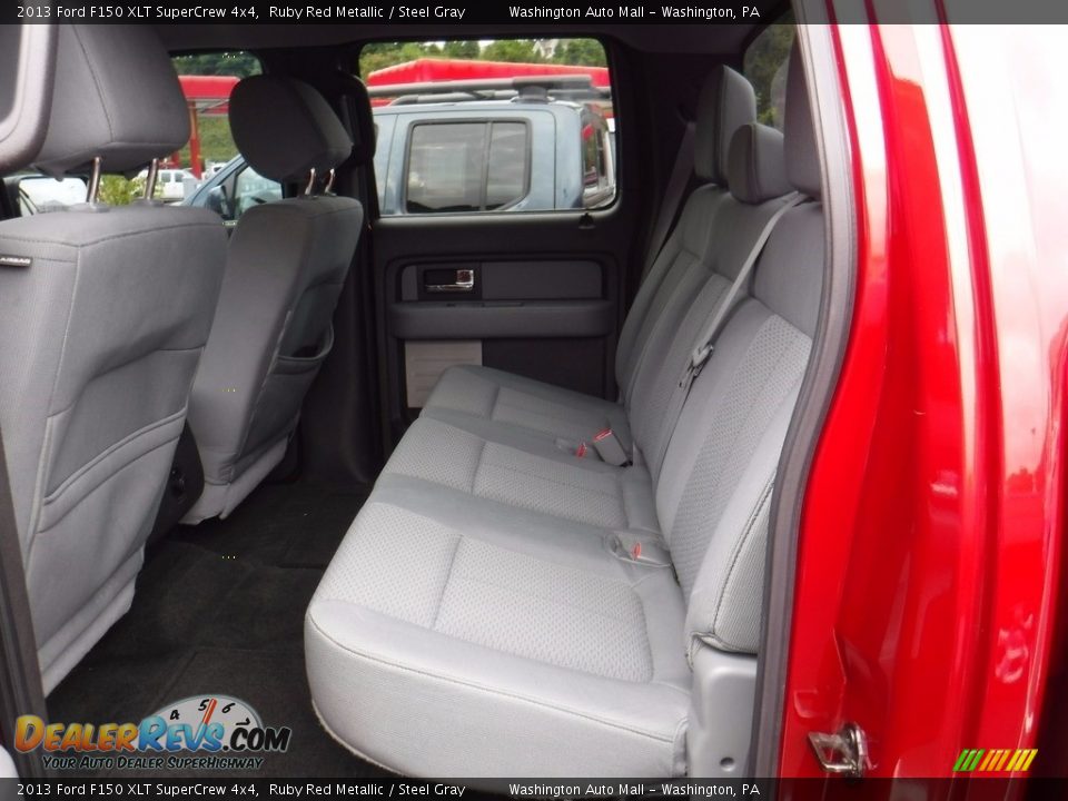 2013 Ford F150 XLT SuperCrew 4x4 Ruby Red Metallic / Steel Gray Photo #31
